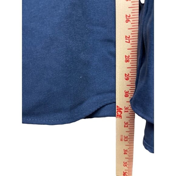 Cabela's Blue Button Up Collared Shirt Men's Size Large - Picture 7 of 9